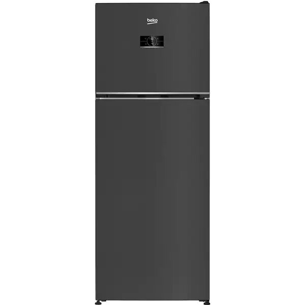 Frigider cu doua usi Beko B5RDNE504LXBR, 477 l, No Frost, HarvestFresh, Everfresh+, AeroFlow, Umiditate controlata, Display, Clasa E, H 185 cm, Dark Inox