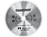 Disc Debitare Pattfield Ø85x1, 6x10 Mm, 80 Dinti, Pentru Fierastraie Circulare Mini