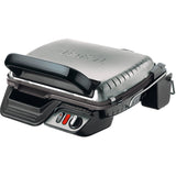 Gratar electric Tefal Ultracompact GC3060, 2000W, termostat, 100-240°C, placi detasabile din aluminiu, tava detasabila, indicator LED, 19 x 31.5 cm, Argintiu
