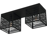 Plafoniera Piedritas E27 Max. 2x40w, Negru