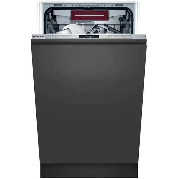 Masina de spalat vase incorporabila Slim Neff S855EMX16E, 10 seturi, 6 programe, Clasa D, Home Connect, Extra Speed, Flex 2, OpenDry, TimeLight, 45 cm