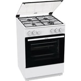 Aragaz GORENJE GG6A10WJ, Gaz, 4 Arzatoare, L 60 cm, Alb