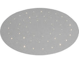 Covor Rotund Cu Led-uri Gri Ø 100 Cm