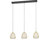 Lustra Ciudadela E27 Max. 3x40w, Auriu/alb