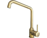 Baterie Bucatarie Monocomanda Guglielmi Impact, Pipa Inalta, Cartus Cu Disc Ceramic 40 Mm, Aerator M24, Alama Polisata, Auriu