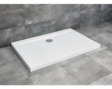 Cadita De Dus Dreptunghiulara Radaway Doros Plus D 80x90x4 Cm Acril Alb Sdrpd9080-01