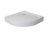 Cadita de dus semirotunda Sanotechnik 90x90x15 cm acril alb