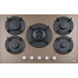 Plita incorporabila Franke FHMF 755 4G DC C, Gaz, 5 Arzatoare, Dubla Coroana, Aprindere electronica, Valva de siguranta, Arzatoare si gratare fonta, 75 cm, Oyster