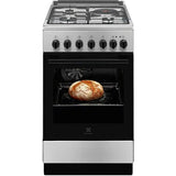 Aragaz ELECTROLUX LKM520000X, 4 arzatoare, Gaz plus Electric, L 50 cm, Grill, Inox