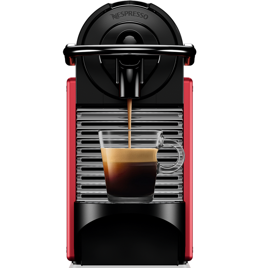 Espressor Nespresso De'Longhi Pixie EN124.R, 1260W, 19 Bar, 0.7L, Rosu + set capsule degustare