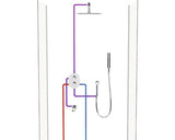 Baterie incastrabila cu termostat cada Ravak Chrome CR 067 pentru R-Box Multi