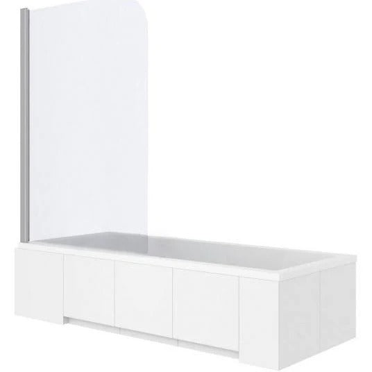 Paravan cada Form&Style New Tahiti, 75x140 cm, 1 element, sticla clara, profil crom