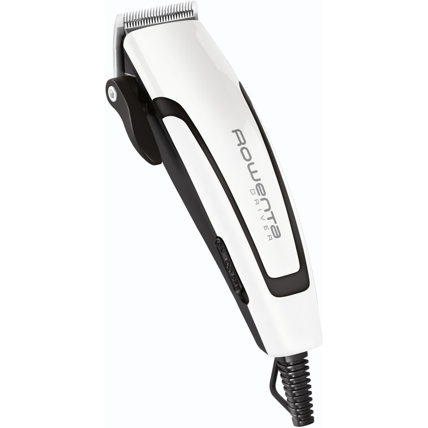 Aparat de tuns ROWENTA Driver TN1601F1, 4 piepteni, 3 micro-setari de precizie, negru/alb
