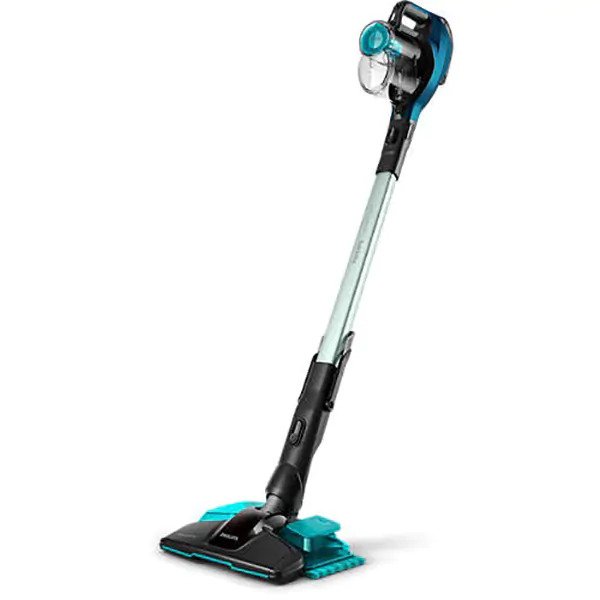 Aspirator vertical PHILIPS SpeedPro Aqua 3in1 FC6728/01, 0.4l, 21.6V, autonomie max 50 min, PowerCyclone, Turcoaz-Negru