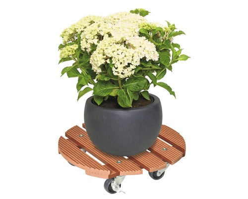 Suport Rulant Pentru Plante, Wpc Ø38, 5 Cm, Teracota, Capacitate Portanta 200 Kg