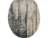 Capac WC form & style Old Wood, inchidere lenta, usor detasabil, 46,2x36,5 cm