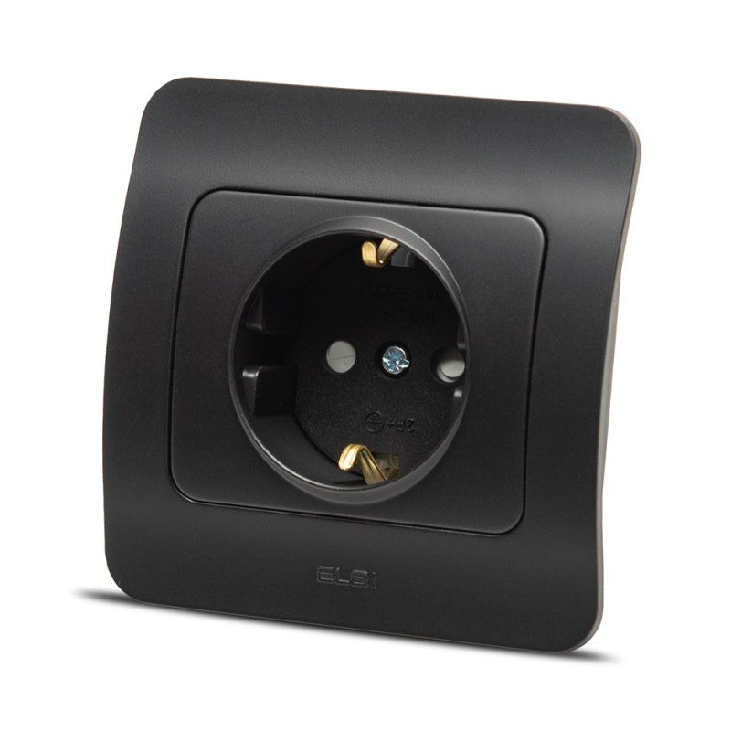 Priza Protectie Copii CP Elbi Jazz 16 A Incastrat Negru Mat ST