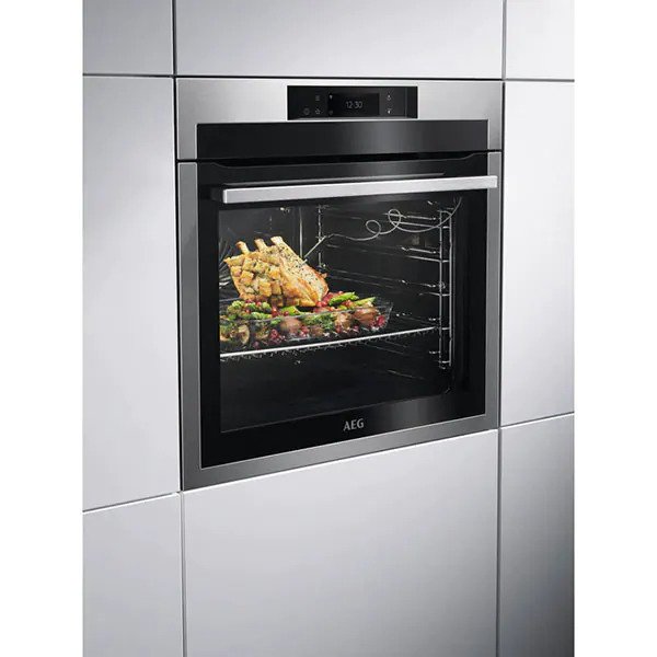 Cuptor incorporabil AEG SenseCook BPE748380M, Electric, Autocuratare Pirolitica, 71 l, Clasa A++ Inox