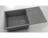 Chiuveta Bucatarie Granixit Cu O Cuva Fat Avangard 229 90x49 Cm, Cu Picurator, Reversibila, Space Gray