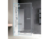 Panou frontal pentru usa dus Radaway Euphoria DWJ deschidere stanga, 30x200 cm, sticla securizata transparenta, profil crom