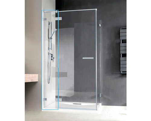 Panou frontal pentru usa dus Radaway Euphoria DWJ deschidere stanga, 30x200 cm, sticla securizata transparenta, profil crom