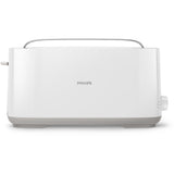Prajitor de paine Philips HD2590/00, Plastic, Fanta lunga, incalzitor de chifle, Alb