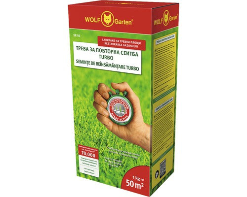 Seminte Wolf Gazon Reinsamantare Turbo 1 Kg