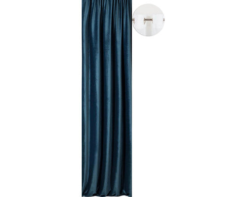 Draperie Cu Inele Castellano Albastru 140x245 Cm