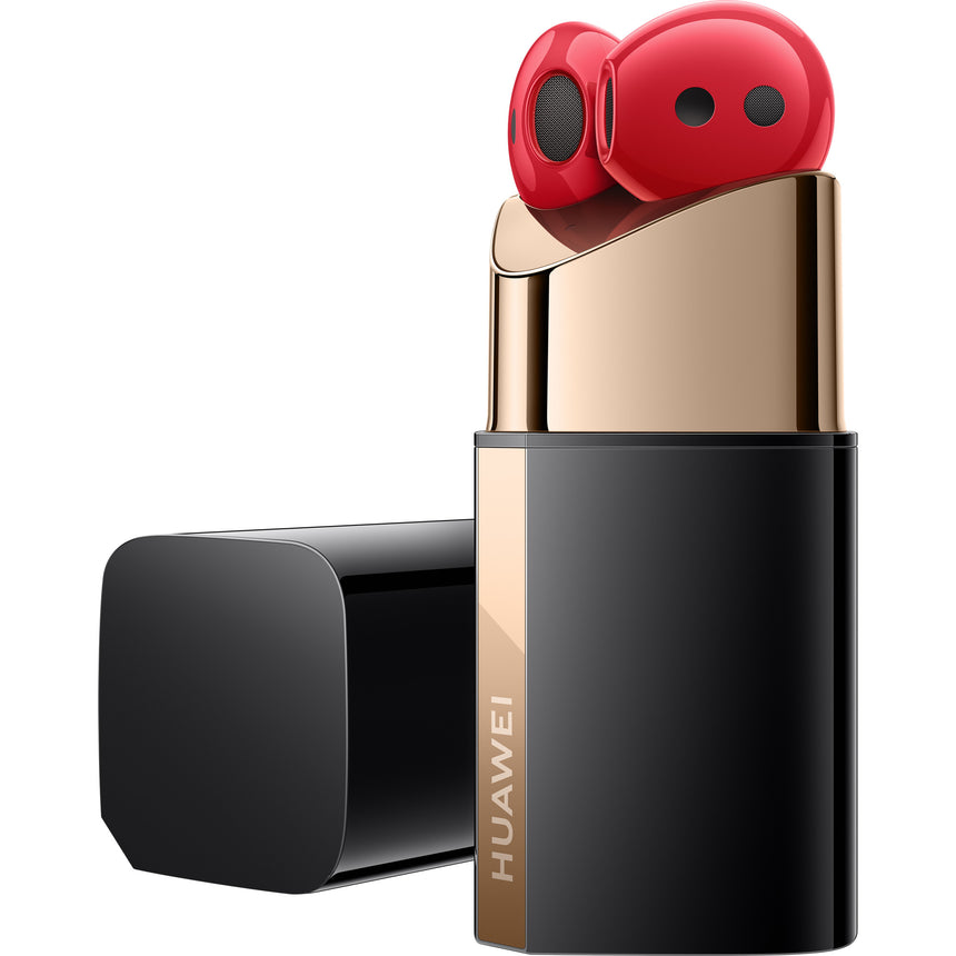 Casti wireless Huawei Freebuds Lipstick, Active Noise Cancelling, Red Edition