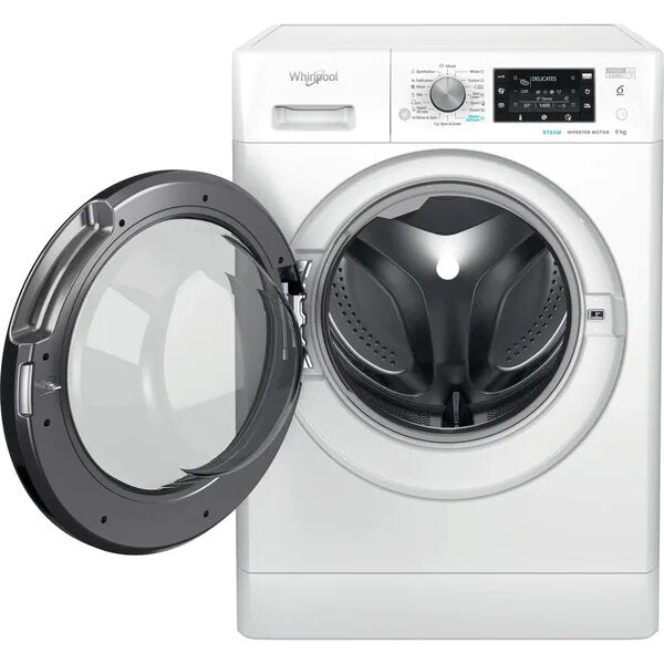 Masina de Spalat Rufe Frontala WHIRLPOOL FFD 9469 BV EE, 6th Sense, 9 kg, 1400rpm, Clasa A, Alb