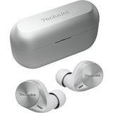 Casti In-Ear Technics EAH-AZ60M2ES, True Wireless, Hybrid Noise Cancelling, Multipoint, Alexa built-in, JustMyVoice, Autononie 25 ore, Driver 8 mm, Argintiu