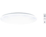 Plafoniera Igroka 60w 5300 Lumeni Ø76 Cm, Lumina Alba 3000-6500k, Alb Cu Cristale, Incl. Telecomanda