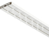 Sina Perdea Plastic 2 Canale, Alba, 120 Cm