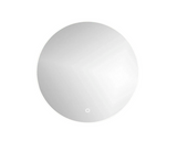 Oglinda Baie Cu Led Cordia Round Line Blacklight Ø 80 Cm Rama Alba Senzor Touch Ip 44