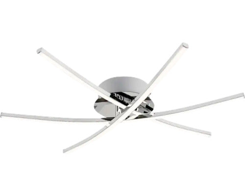 Plafoniera Cyclone 21w 1450 Lumeni, Crom/alb
