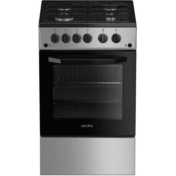 Aragaz Arctic AGG5611DTLB, 4 Arzatoare, Gaz, L 50 Cm, Argintiu