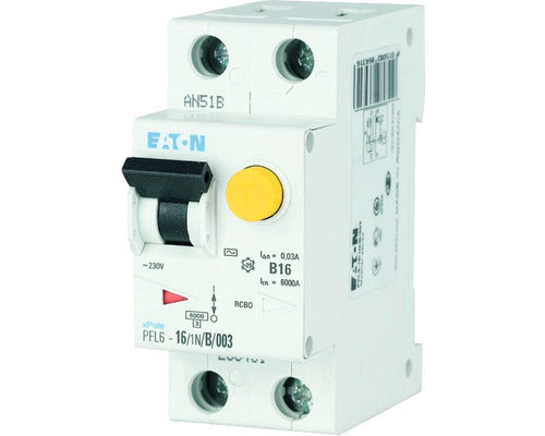 Siguranta automata, Eaton, IP20, 1P+N, AC, 230 V, 6000 A