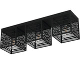 Plafoniera Piedritas E27 Max. 3x40w, Negru
