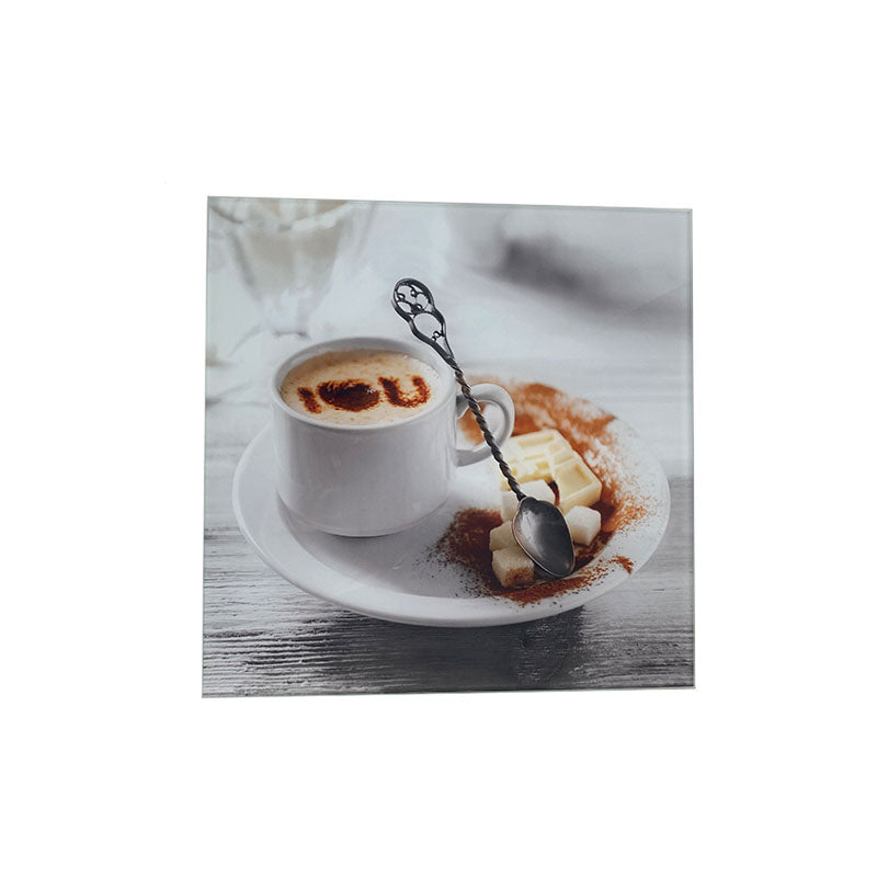 Tablou din sticla, Glas Art, cafea, patrat, 30 x 30 cm
