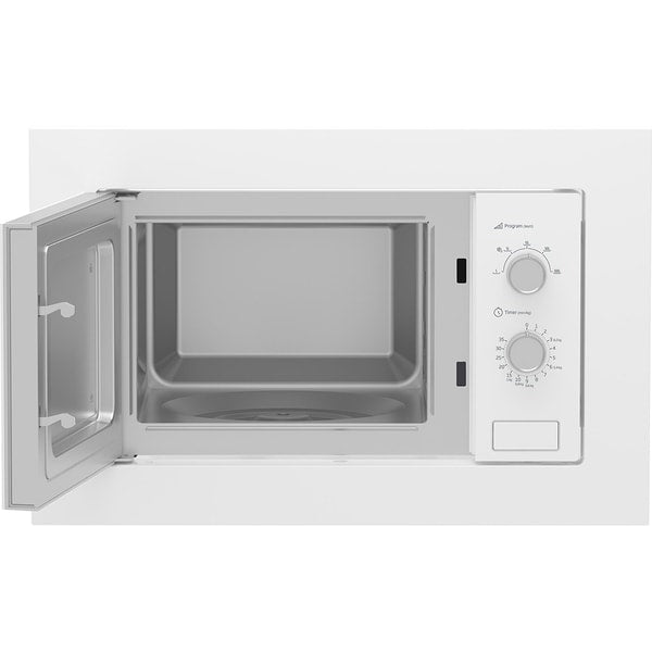 Cuptor cu microunde incorporabil Beko BMOB20202W, 800 W, 20 L, functie dezghetare, alb