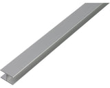 Profil Aluminiu Tip H Alberts 6, 0x20x1, 5 Mm, Lungime 2m, Eloxat