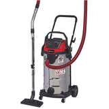 Aspirator umed/uscat Einhell TE-VC 2340 SACL, 220 V, 1500 W, filtru HEPA, vas inox 40 L, putere de aspirare 225 mbari, furtun 3 m, diametru 36 mm, lungime cablu electric 6 m
