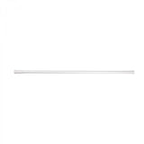 Bara iMK® pentru perdea dus, Aluminiu vopsit, Alba, Reglabila, 110 - 200 cm