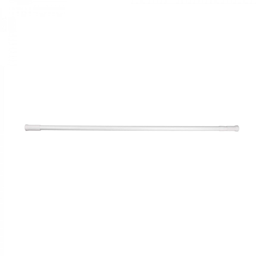 Bara iMK® pentru perdea dus, Aluminiu vopsit, Alba, Reglabila, 110 - 200 cm