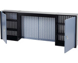 Dulap suspendat Küpper 1600x600x190 mm, cu 2 usi, 4 polite si panou perforat