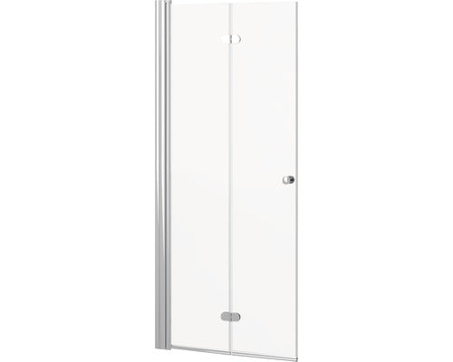 Usa dus batanta Sanotechnik Sanoflex Symphony, 85-87x195 cm, sticla securizata transparenta, profil crom, dreapta