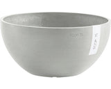 Ghiveci Ecopots Brussels Plastic Ø 30 Cm H 14 Cm Alb-gri