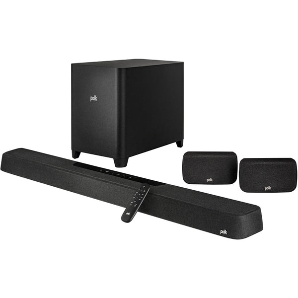 Soundbar POLK AUDIO Magnifi Max AX SR, 7.1.2, Wi-Fi, Bluetooth, Subwoofer Wireless, Dolby Atmos, Negru