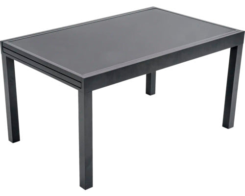 Masa Gradina Garden Place Eve Extensibila 75x90x140/280 Cm Negru/gri