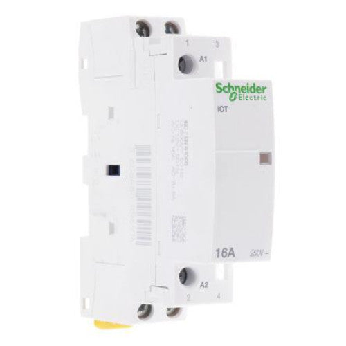 Contactor, modular, 16A, 230V, 50HZ, (c), A9C22712 - ICT16A Schneider